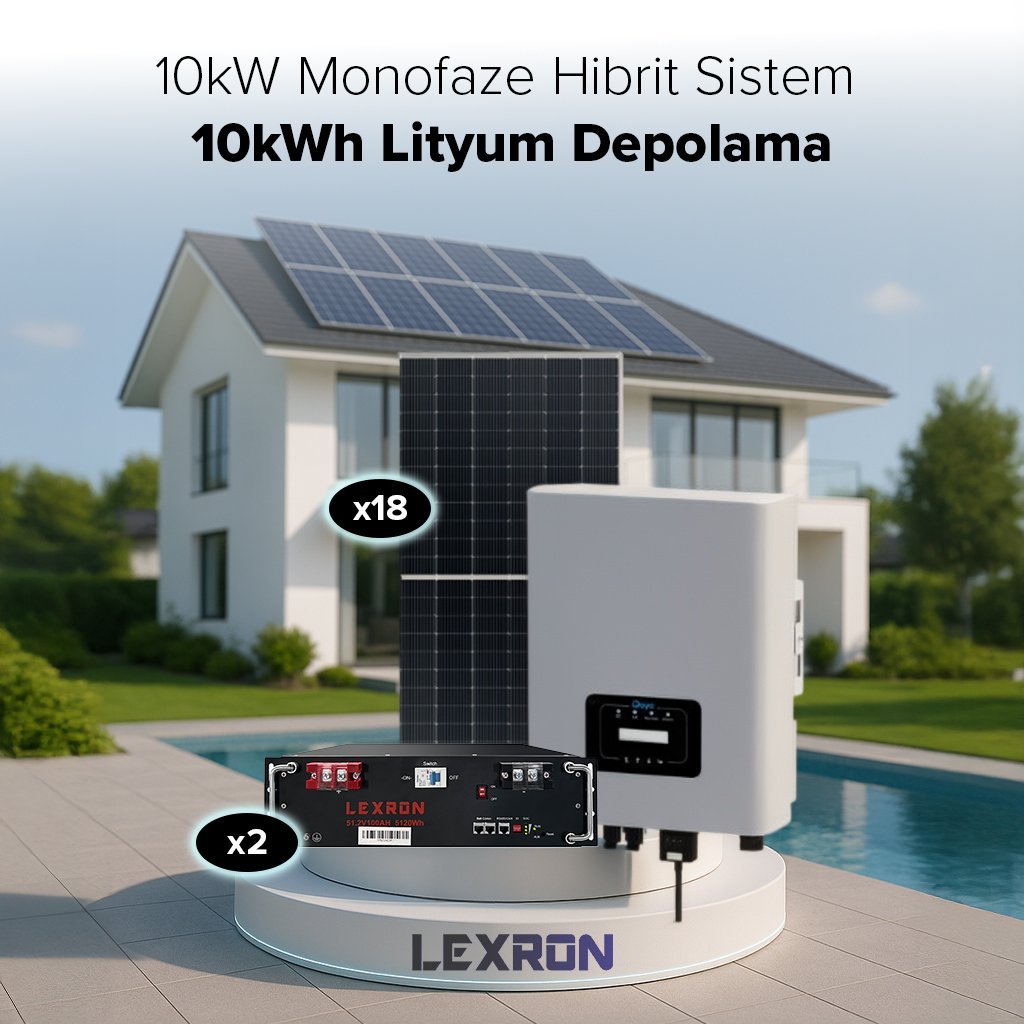 10KW MONOFAZE HİBRİT SİSTEM 1