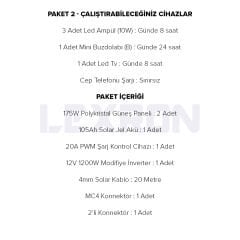 1200W POLİKRİSTAL PAKET SİSTEM 1 (PAKET 2)