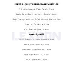 3kW JEL AKÜLÜ SOLAR PAKET SİSTEM 1 (PAKET 5)