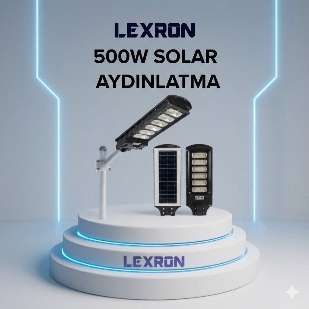 Lexron 500W Solar Aydınlatma