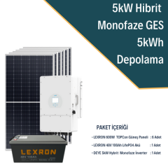5kW MONOFAZE HİBRİT SİSTEM 1