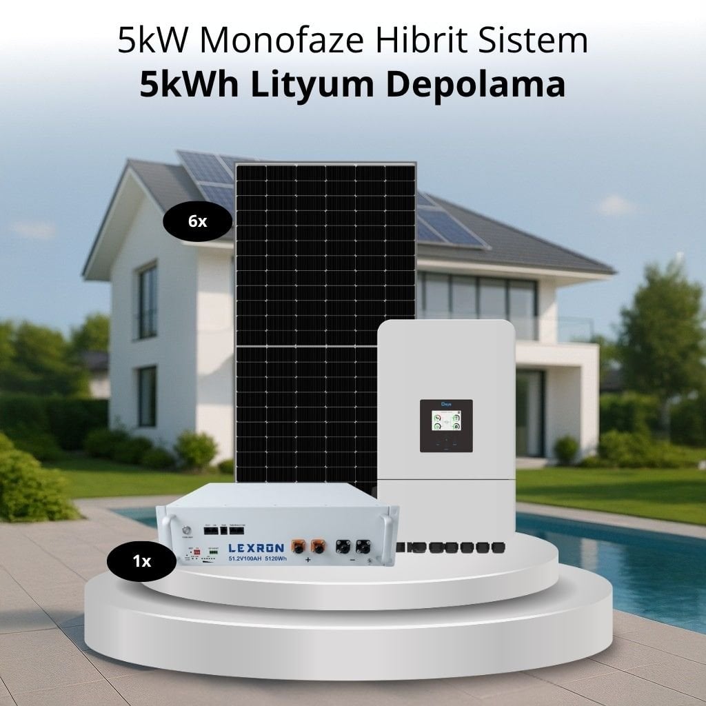 5kW MONOFAZE HİBRİT SİSTEM 1