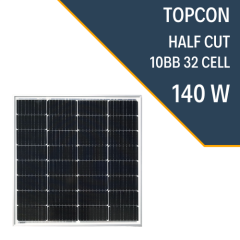 140W HALF CUT TOPCON GÜNEŞ PANELİ