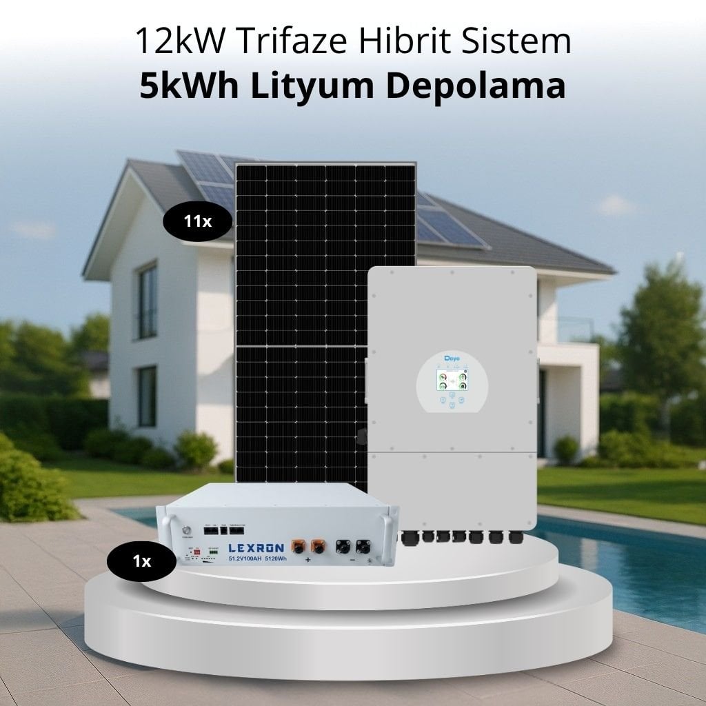12KW TRİFAZE HİBRİT SİSTEM 1
