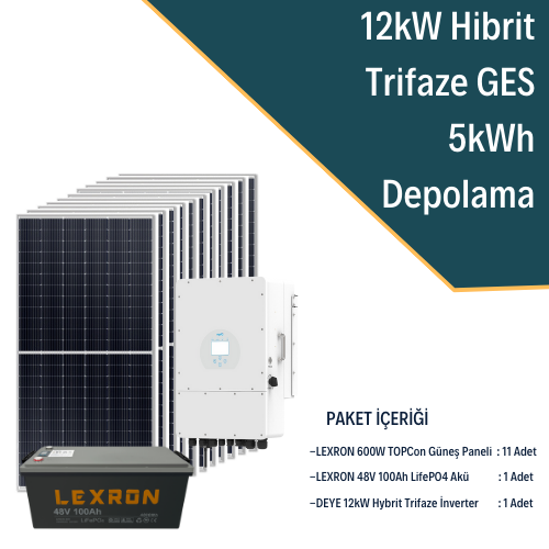 12KW TRİFAZE HİBRİT SİSTEM 1