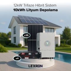 12KW TRİFAZE HİBRİT SİSTEM 2