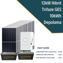 12KW TRİFAZE HİBRİT SİSTEM 2