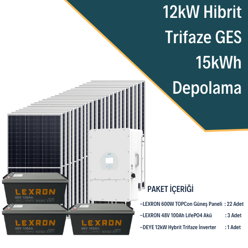 12KW TRİFAZE HİBRİT SİSTEM 3