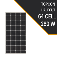 280W HALF CUT TOPCON GÜNEŞ PANELİ