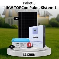 11kW JEL AKÜLÜ SOLAR PAKET SİSTEM 1 (PAKET 8)