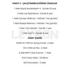 6.2kW JEL AKÜLÜ SOLAR PAKET SİSTEM 1 (PAKET 5)