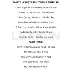 8kW TOPCON PAKET SİSTEM 1 (PAKET 7)