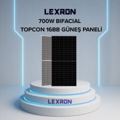 TOPCON BIFACIAL 700W HALF-CUT  GÜNEŞ PANELİ