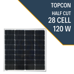 120W HALF CUT TOPCON GÜNEŞ PANELİ