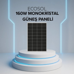 ECOSOL 160W 32 CELL 16BB HALF-CUT TOPCON GÜNEŞ PANELİ