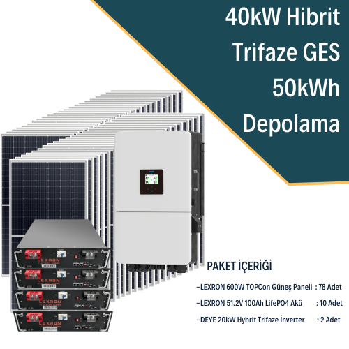 40KW TRİFAZE HİBRİT SİSTEM 1