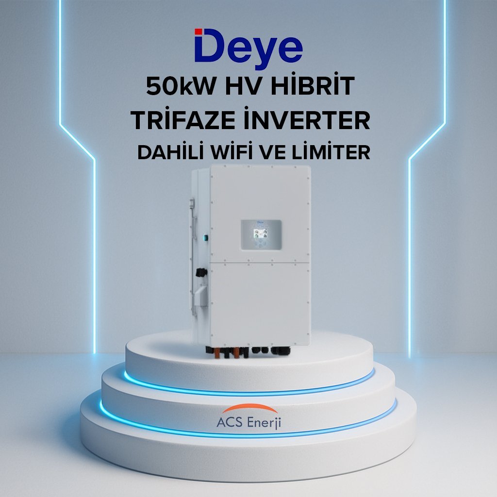 50KW HİBRİT TRİFAZE İNVERTER HV