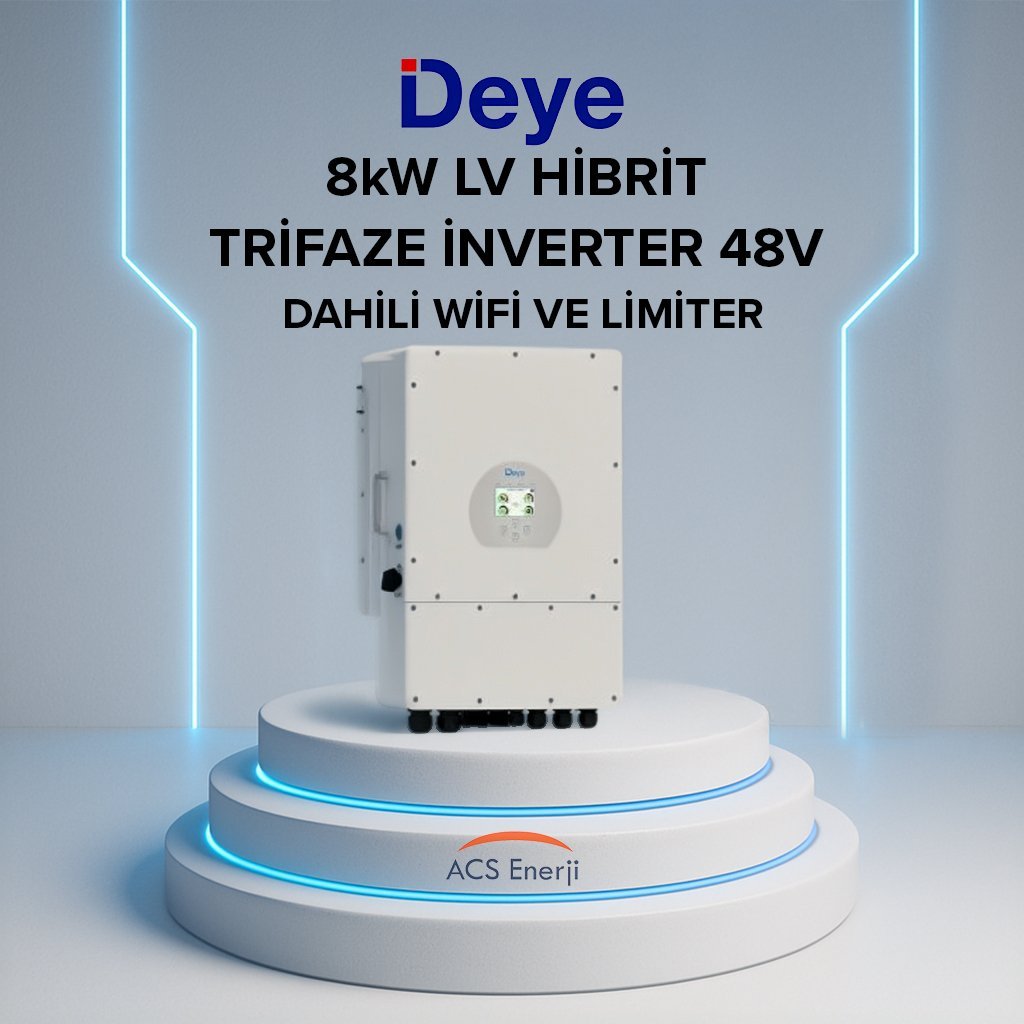 8KW HİBRİT TRİFAZE İNVERTER LV