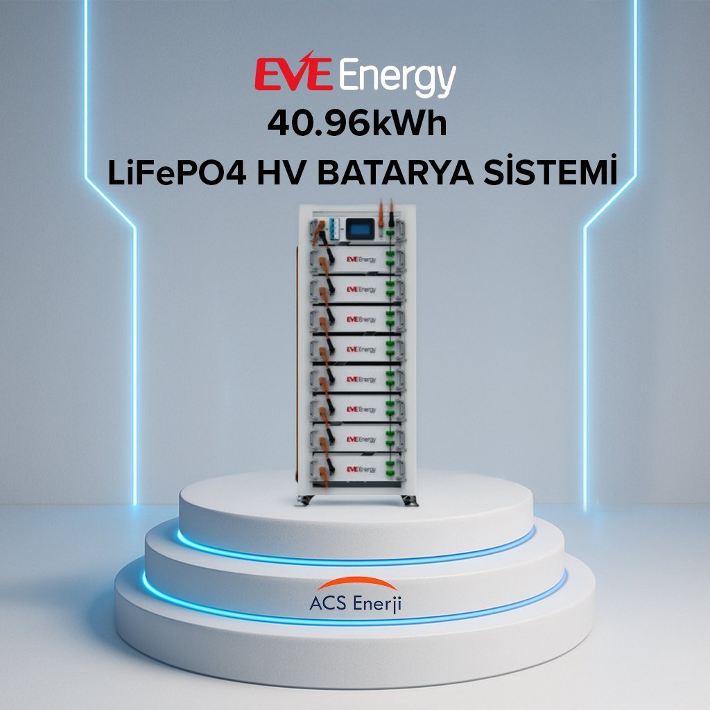 EVE 40.96kWh LIFEPO4 HV (YÜKSEK VOLTAJ) BATARYA SİSTEMİ