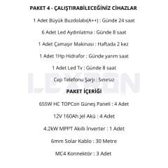 4.2kW TOPCON PAKET SİSTEM 1 (PAKET 4)